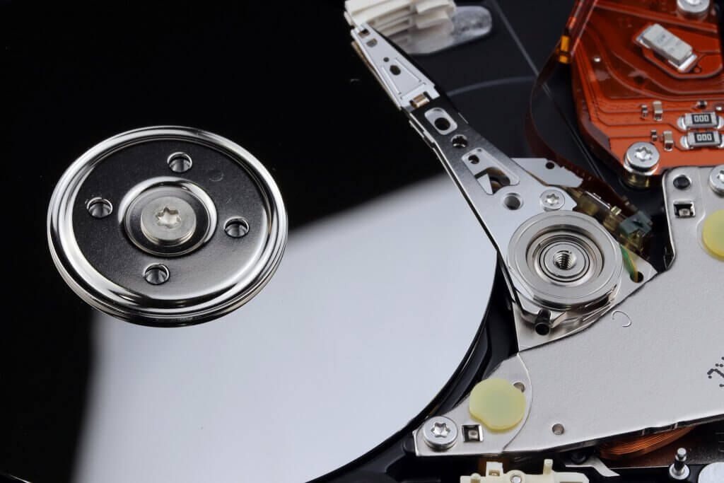 hard disk with open enclosure hard disk with open enclosure